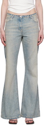 Courrèges Blue Bootcut Jeans