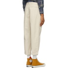 BEAMS PLUS Off-White Twill Two-Pleats Trousers