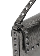 Valentino Rockstud Mini Metallic Leather top Handle bag - Grey - One Size