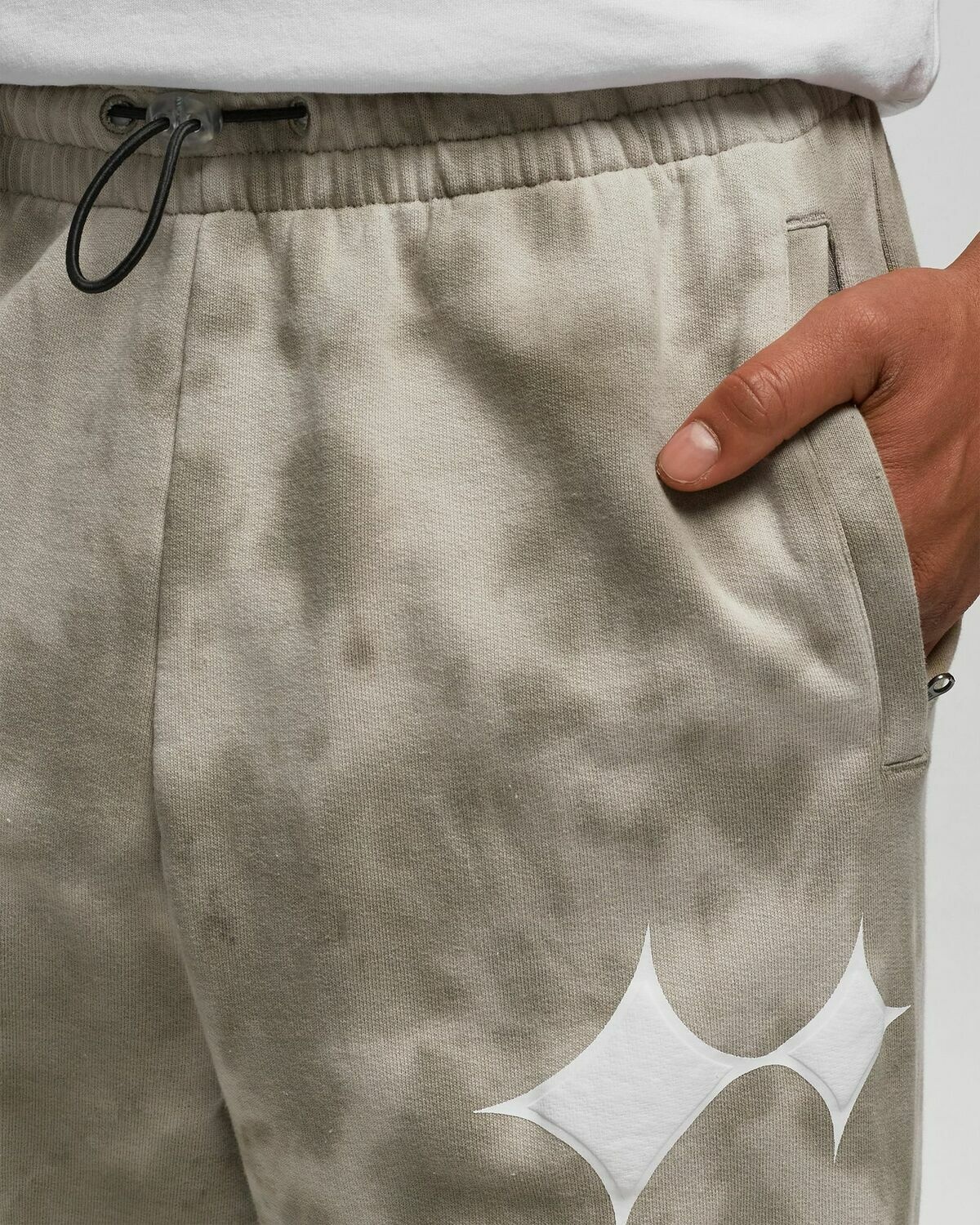 Bstn Brand Tie Dye Oversized Sweatpants Beige - Mens - Sweatpants