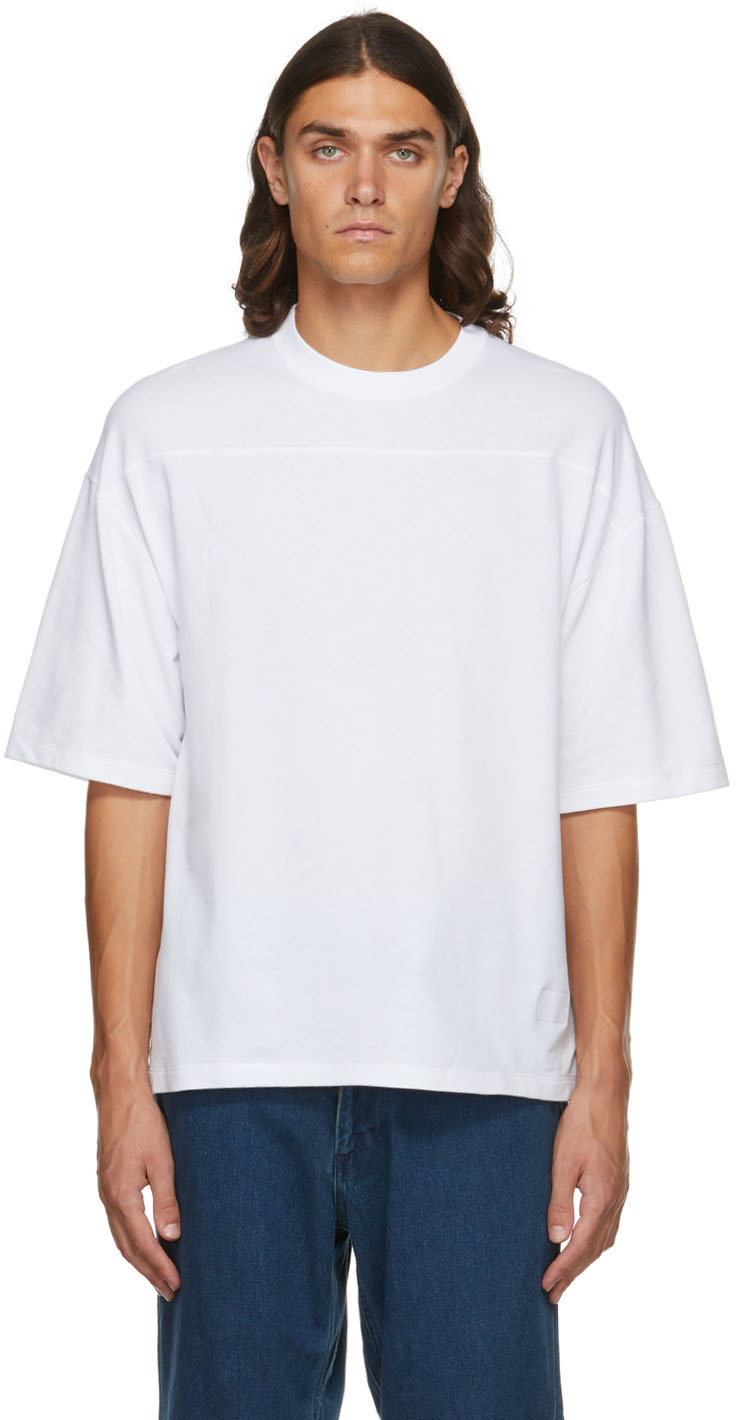 Nanamica White Football T-Shirt Nanamica