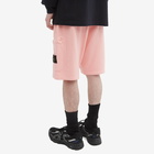 Stone Island Men's Garment Dyed Sweat Short in Pink