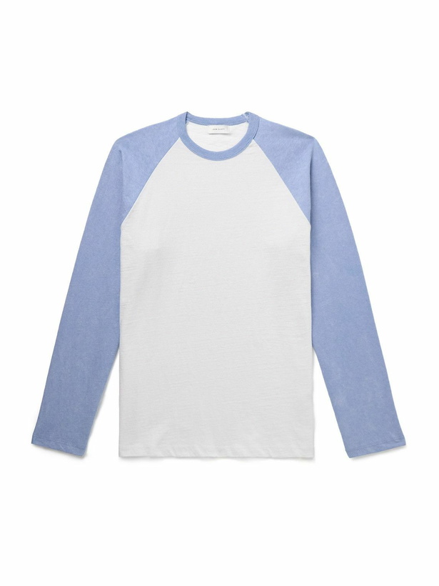 Photo: John Elliott - Baseball Colour-Block Cotton-Jersey T-Shirt - White