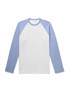 John Elliott - Baseball Colour-Block Cotton-Jersey T-Shirt - White
