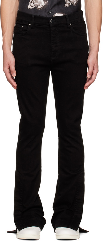 Photo: AMIRI Black Stack Flair Jeans