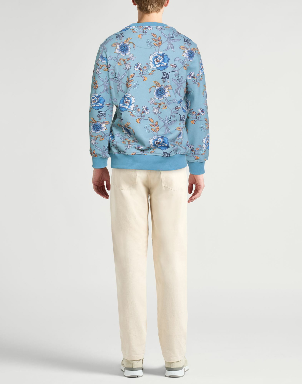 Etro Mens Sweatshirt Sky in Blue