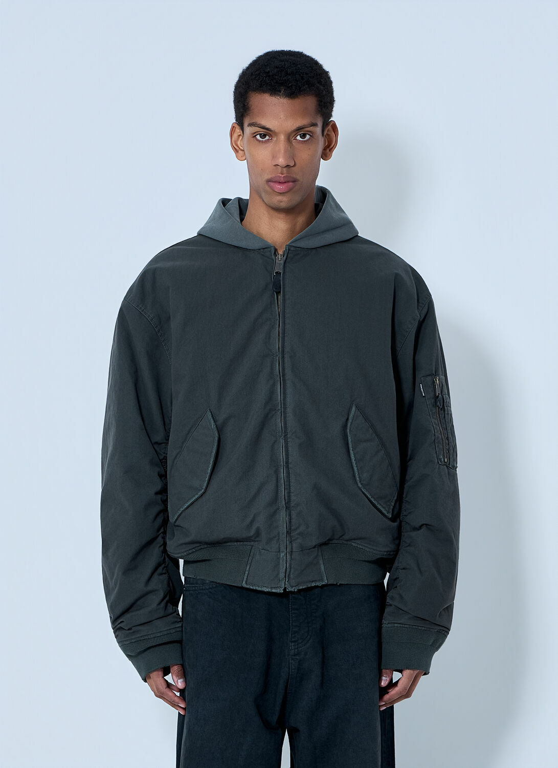Balenciaga Hooded Bomber Jacket