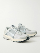 Nike - Zoom Vomero 5 Faux Leather and Rubber-Trimmed Mesh Sneakers - Gray