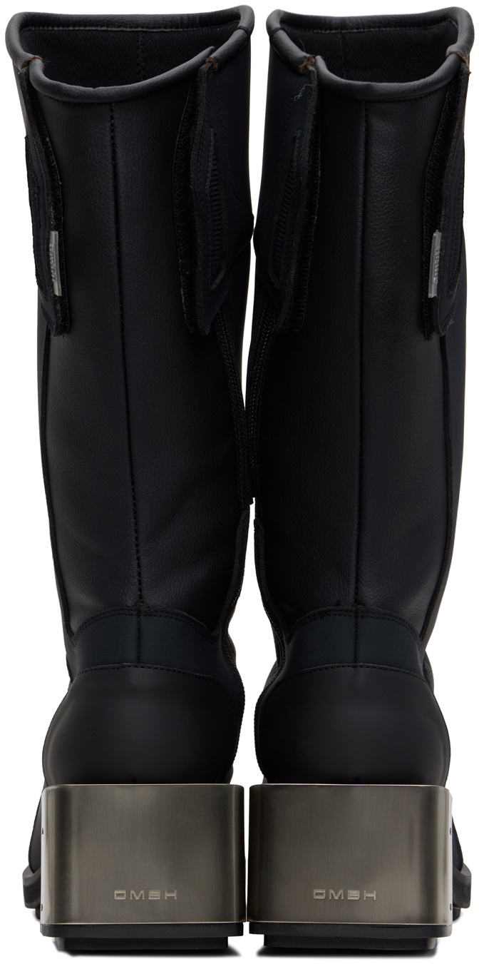 GmbH Black Baris Knee High Moto Boots