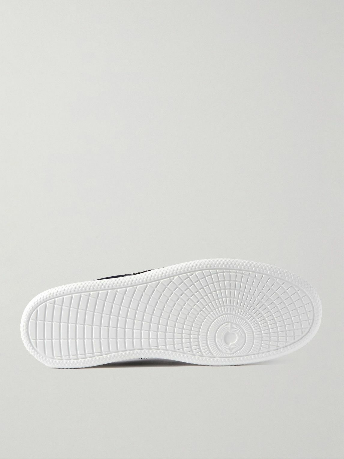 Moncler - Monaco M Leather-Trimmed Suede Sneakers - Blue Moncler