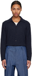 LE17SEPTEMBRE Navy Textured Button Down Shirt