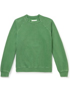 Les Tien - Garment-Dyed Cotton-Jersey Sweatshirt - Green