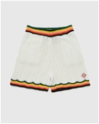 Casablanca Chevron Lace Shorts White - Mens - Casual Shorts
