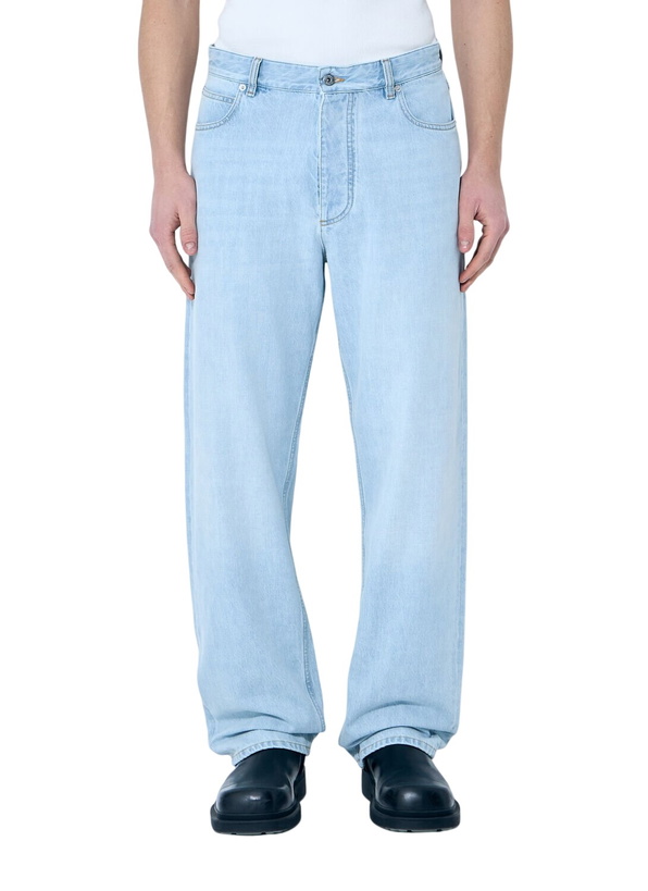 Photo: Bottega Veneta Extra Bleached Wide Leg Jeans