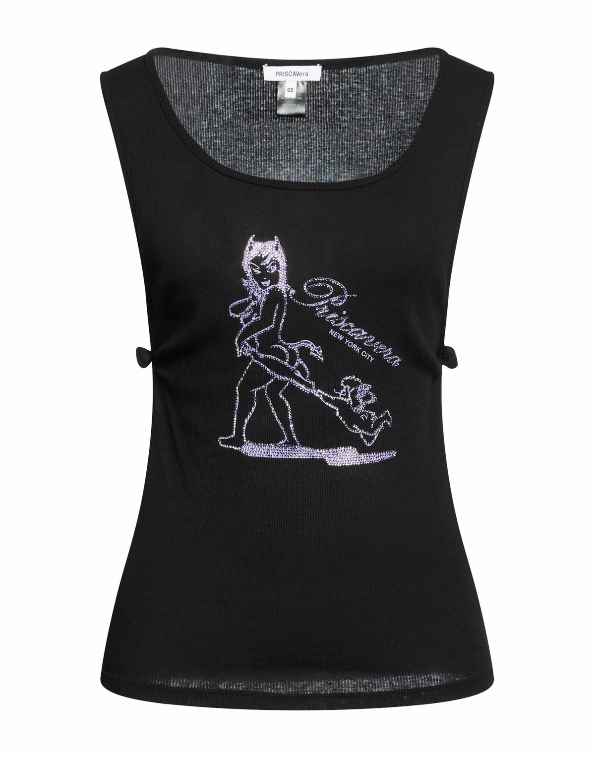 Priscavera Womens Tank top in Black