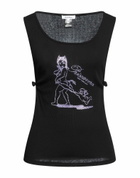 Priscavera Womens Tank top in Black