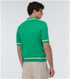 Gucci Jacquard cotton and wool-blend polo shirt
