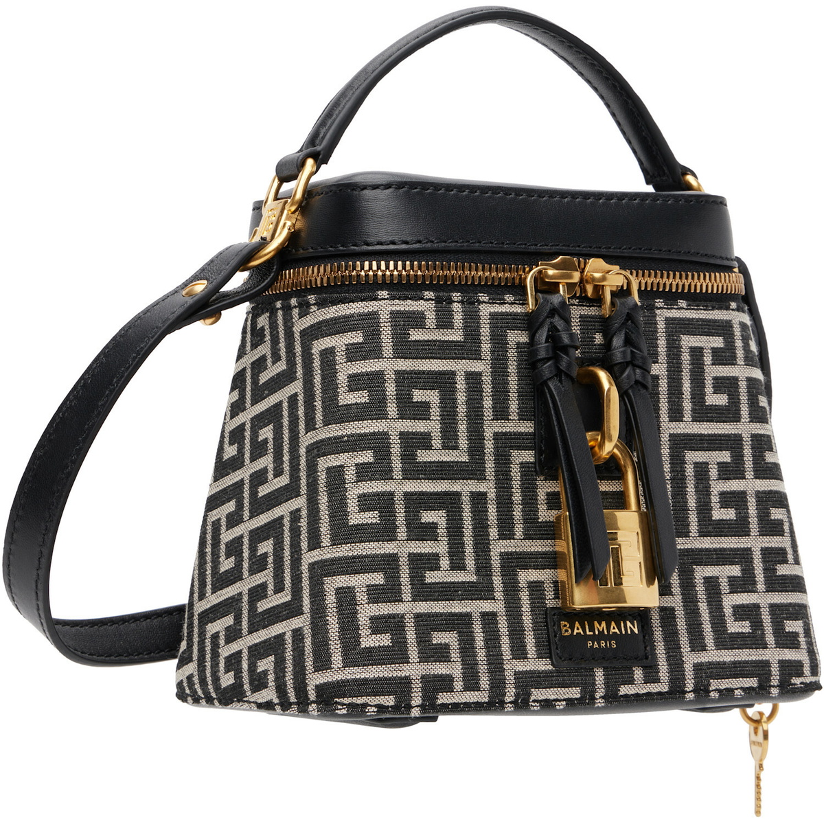 BALMAIN Black Pulse Vanity Bag
