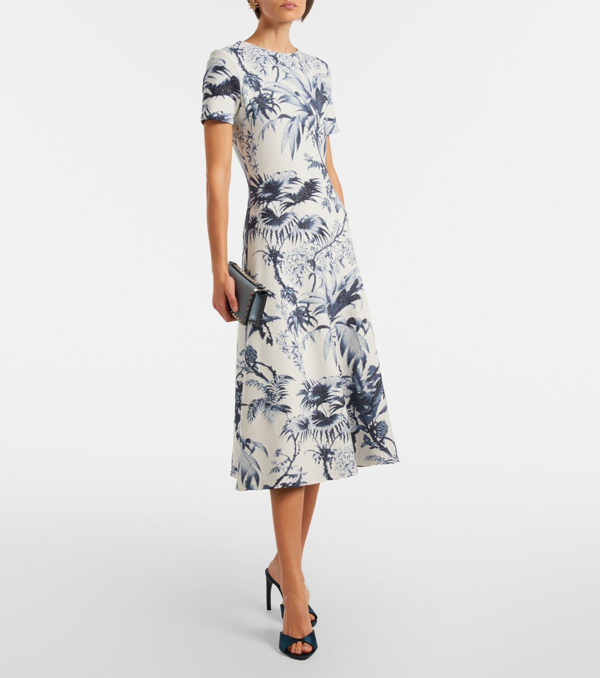 Oscar de la Renta Printed cocktail dress