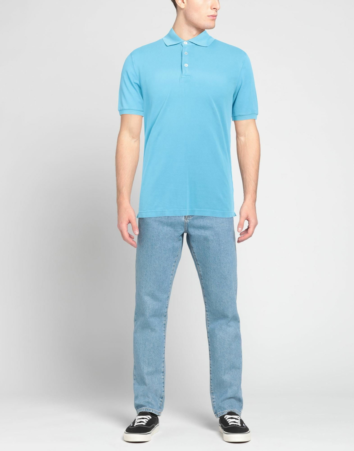 Fedeli Mens Polo shirt Azure