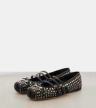 Gucci Gucci Horsebit studded leather ballet flats