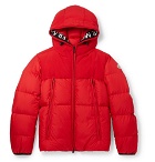 Moncler - Montclar Grosgrain-Trimmed Quilted Shell Hooded Down Jacket - Red