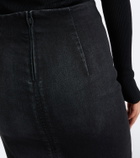 Gucci Denim midi skirt