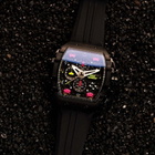 Nubeo Magellan Chronograph Black Dial Mens Watch NB-6024-SI-08