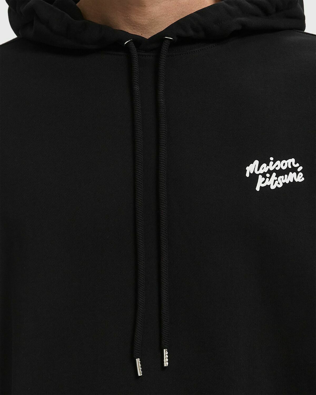 Maison Kitsune HANDWRITING OVERSIZE HOODIE White Mens Hoody