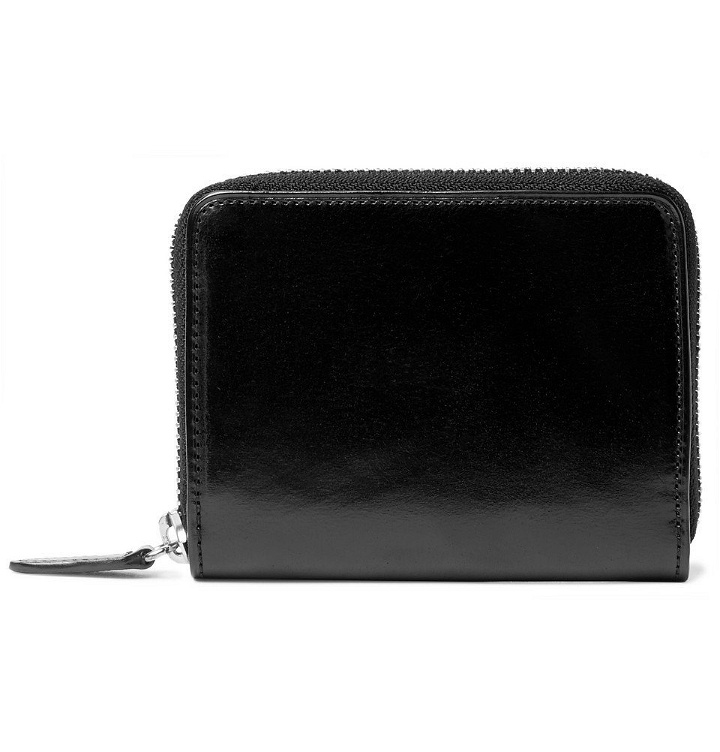 Photo: Il Bussetto - Polished-Leather Zip-Around Wallet - Men - Black
