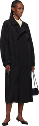 LE17SEPTEMBRE Black Crisp Raglan Trench Coat