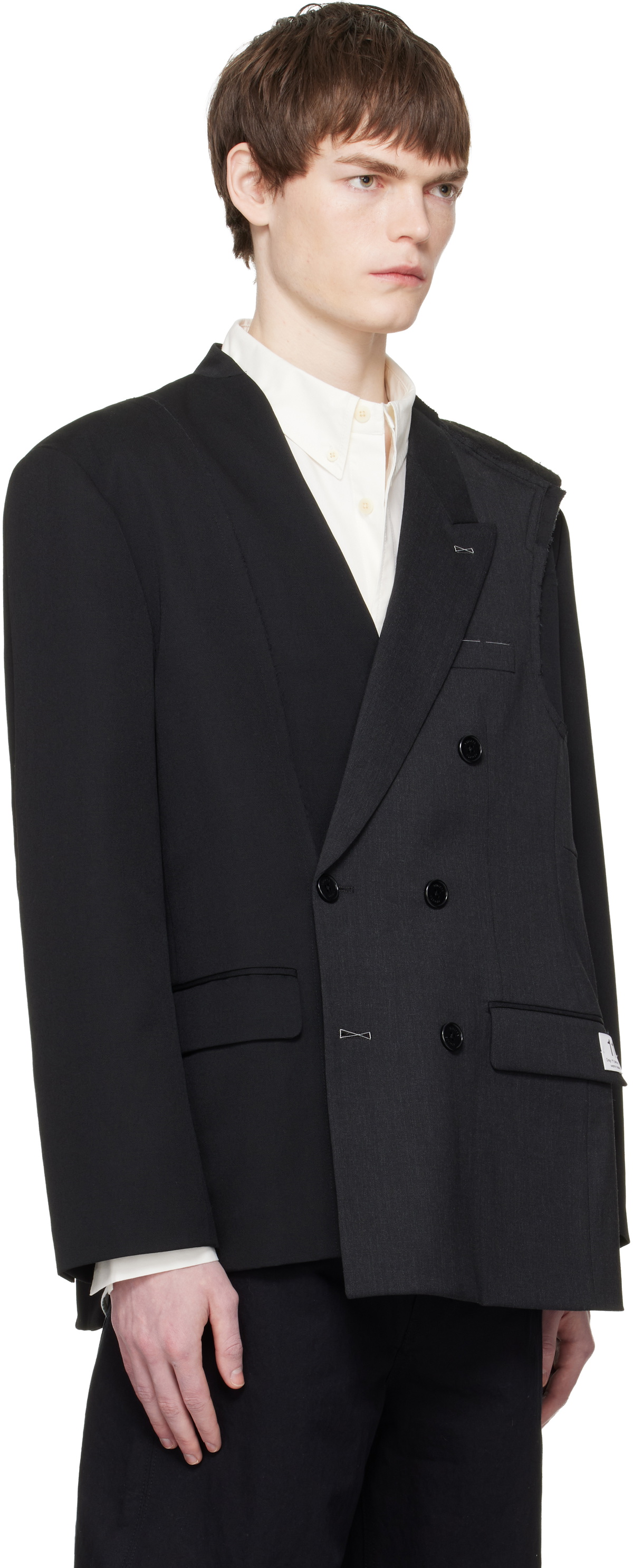 RECODE Black Jacket Patch Blazer