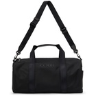 Hugo Black Gabardine Tonal Logo Holdall Duffle Bag