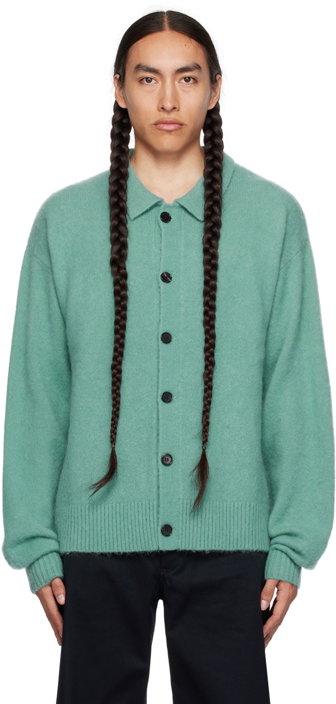 WYNN HAMLYN Blue Buttoned Cardigan