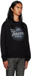 Versace Black Film Titles Sweatshirt