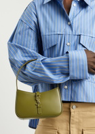 Saint Laurent Le 5 à 7 Mini Leather Shoulder bag - Olive - One Size