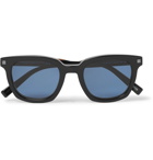 Ermenegildo Zegna - Square-Frame Acetate Polarised Sunglasses - Black