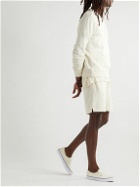 Onia - Straight-Leg Garment-Dyed Cotton-Jersey Drawstring Shorts - Neutrals