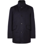 Hugo Boss - Coxton Virgin Wool and Cashmere-Blend Coat with Detachable Liner - Navy