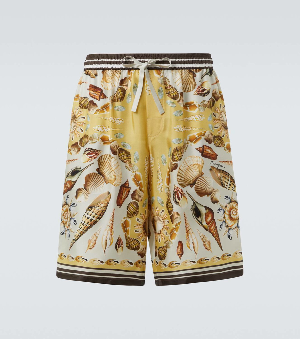 ショーツ DOLCE & GABBANA PRINTED STRETCH SILK SHORTS Dolce & Gabbana Silk Graphic Print Shorts | Harrods US