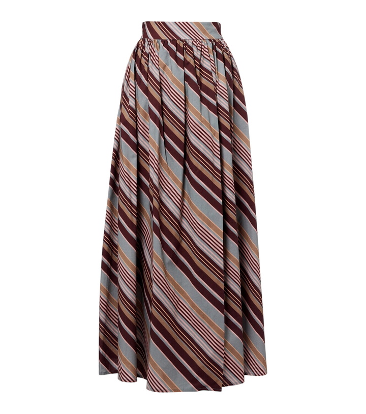 Photo: Adriana Degreas Striped cotton-blend maxi skirt