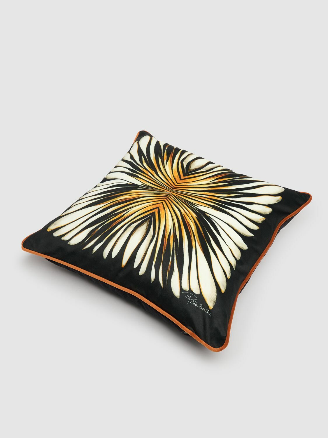 ROBERTO CAVALLI Ray Of Gold Velvet Cushion