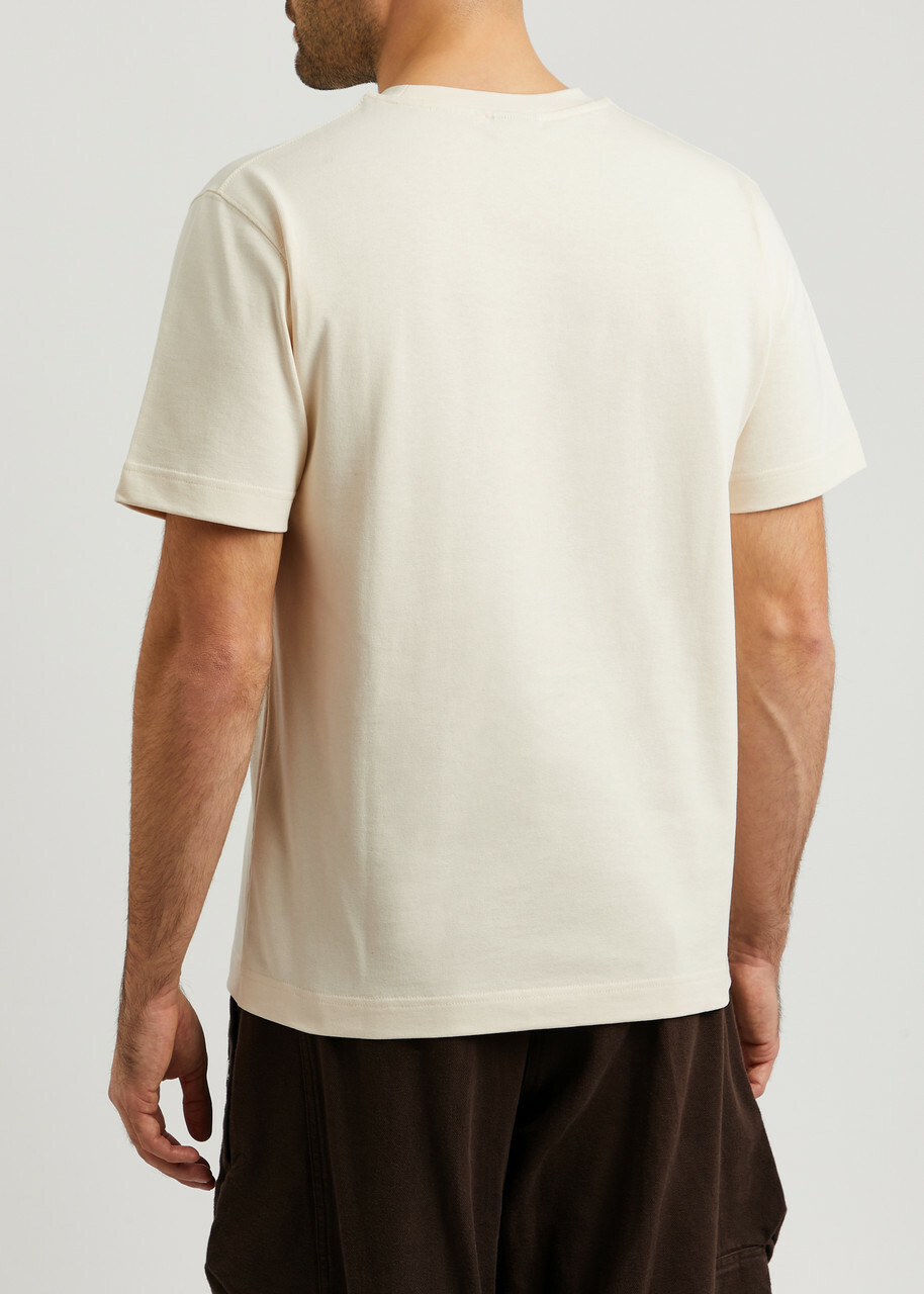 Jacquemus Le T-Shirt Gros Grain Cotton T-shirt Beige Jacquemus