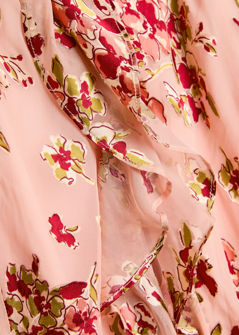 Rixo Ester Floral-print Woven Maxi Dress Pink