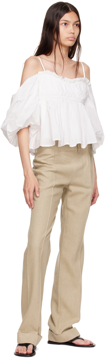 The Garment White Boston Strap Blouse