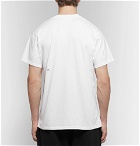 BILLY - Logo-Print Distressed Cotton-Jersey T-Shirt - Men - White