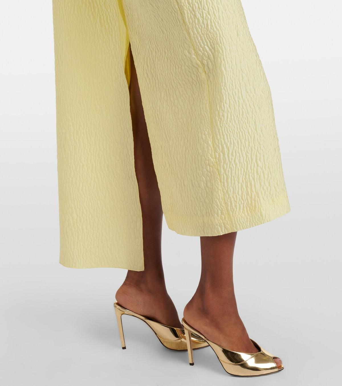 Roksanda Maite caped cloqué midi dress