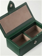 Smythson - Panama Mini Cross-Grain Leather Cufflinks Box