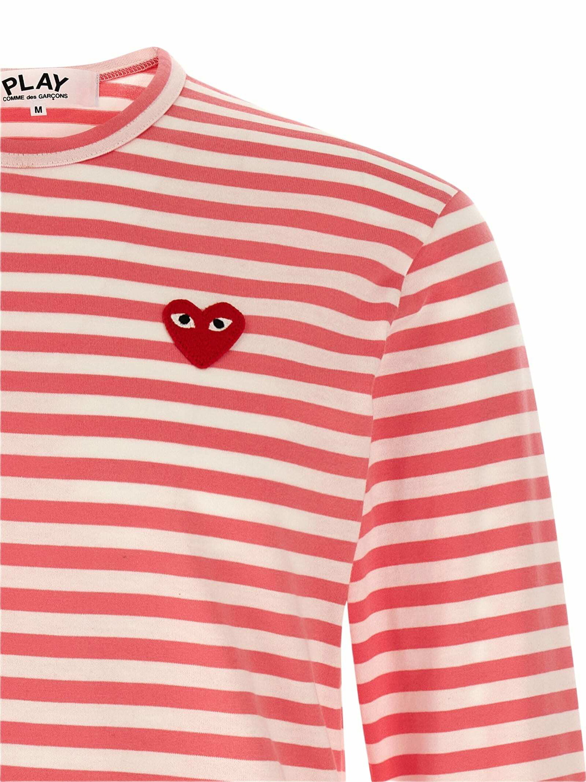 Comme des Garçons Play Logo Patch Stripes T-shirt
