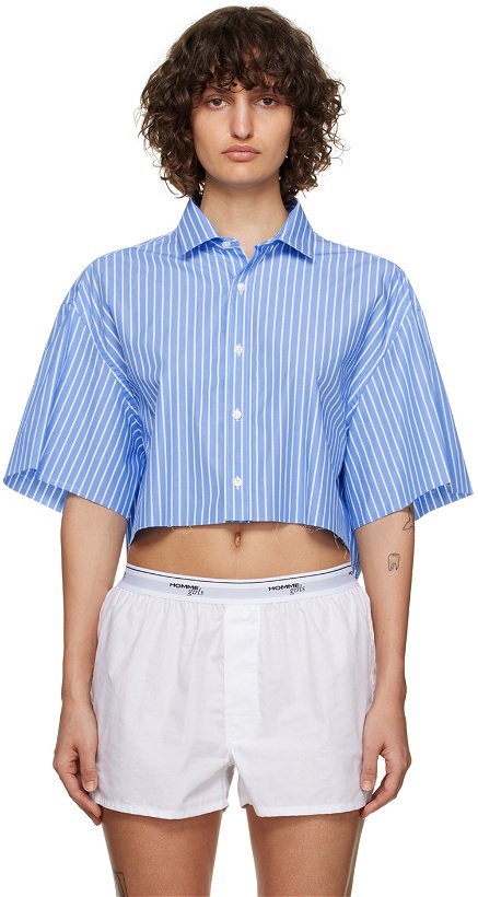 Photo: HommeGirls Blue Striped Shirt